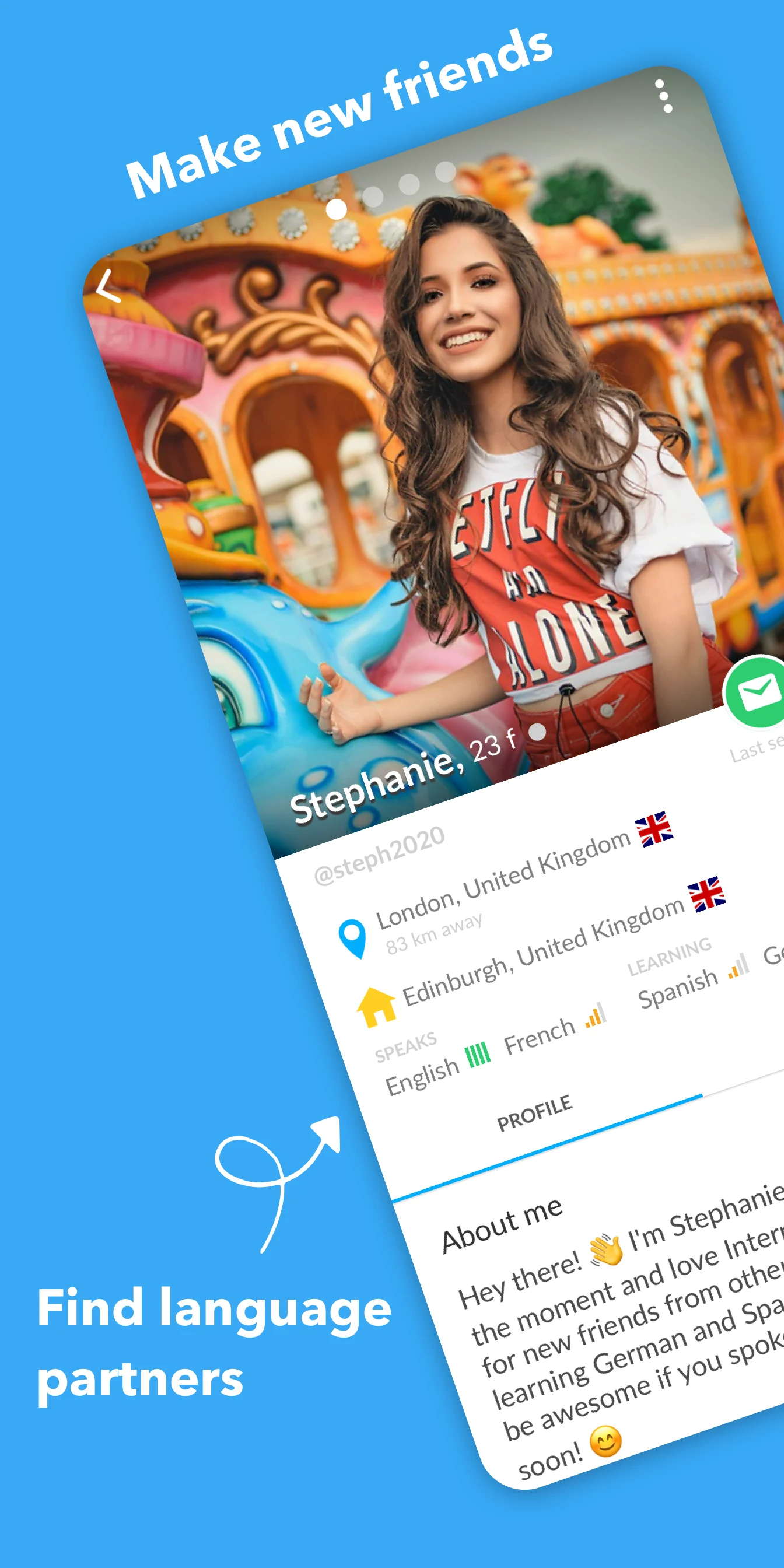 Interpals: Penpals & Languages screenshot