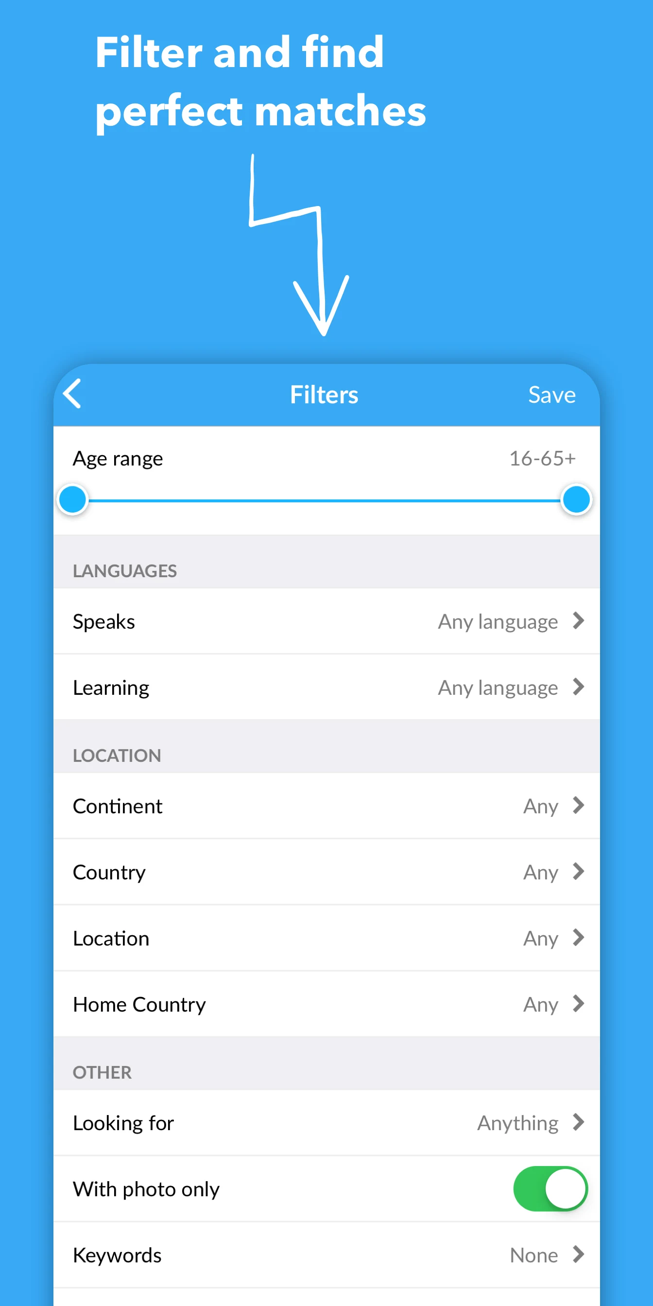 Interpals: Penpals & Languages screenshot